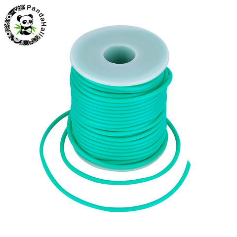 2mm 3mm 4mm 5mm Hollow Pipe PVC Tubular Rubber Cord for Jewelry Making DIY 15 Colors hole:1.5mm; about 50m/25m/15m/10m/roll ► Photo 1/6