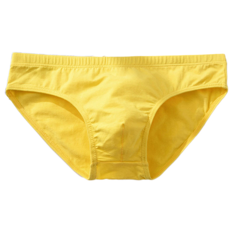 Brand Mens Underwear Briefs Sexy Cuecas Calzoncillos Hombre Slip Gay Men Sleepwear Breathable Cotton Solid Male Panties Shorts ► Photo 1/6