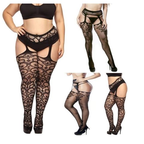 5 Styles Fashion Women Suspender Pantyhose Tights Plus Size Stockings ► Photo 1/6