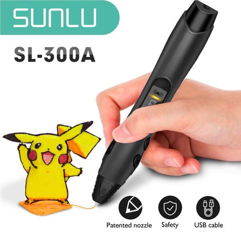 SUNLU 3D Pen doodling with LCD Screen Educational Pen Low Temperature safe For children Christmas Gift ► Photo 1/6