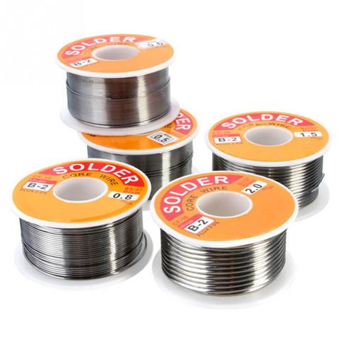 NEW 50g 0.6/0.8/1/1.2 63/37 FLUX 2.0% 45FT Tin Lead Tin Wire Melt Rosin Core Solder Soldering Wire Roll No-clean ► Photo 1/6