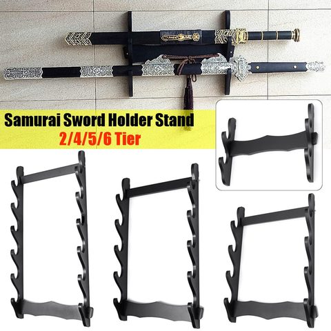 2/4/5/6 Tearwall Samurai Mountain Sword Stand Tool Stand Display Statue Carving Stand Home Decoration Crafts ► Photo 1/6