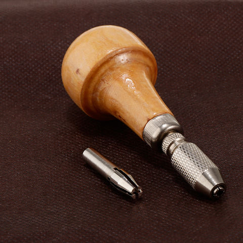 Pin Tong Vise w/ Wooden Handle and 1 Extra Collet Jewelry Watchmaking Tool ► Photo 1/6