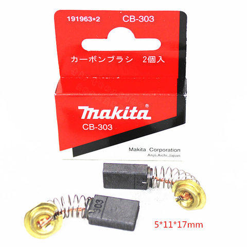 Makita 191963-2 Carbon Brush for CB-303 6304LR LS0714 DA4000LR DA4031 DS4000 PV7001C 4200NH GV7000C 2107FK JR3060T JR3070CT ► Photo 1/1