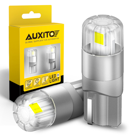 AUXITO 2Pcs 360 Degree Lighting Canbus T10 W5W LED Bulb 196 3030SMD Car Parking Position Side Marker Light Auto Interior Lamp ► Photo 1/6