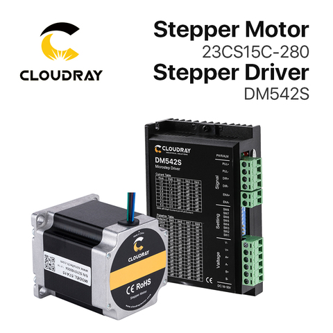 Cloudray Nema 23 Stepper Motor Driver Kit Open Loop 1.5N.m 2.8A 1.0A-5.0A 18-50VDC for 3D printer CNC Engraving Milling Machine ► Photo 1/6