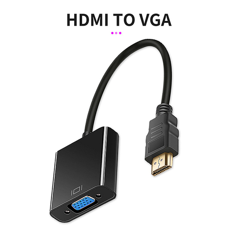 Buy Online 1080p Hdmi To Vga Adapter Digital To Analog Converter Video Cable For Xbox Ps4 Pc Laptop Tablet Hdtv Box To Projector Displayer Alitools