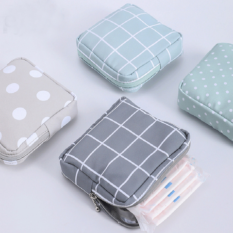 Portable Waterproof Sanitary Pad Pouch Napkin Towel Storage Bag Credit Card Holder Coin Purse Cosmetics Headphone Case ► Photo 1/6