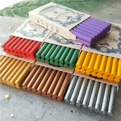 DIY STAMP Wax Sticks for Melting Glue Gun Sealing Wax Sticks Wedding Party Invitation Sealing Wax for Fashion Gift Decoration ► Photo 1/6