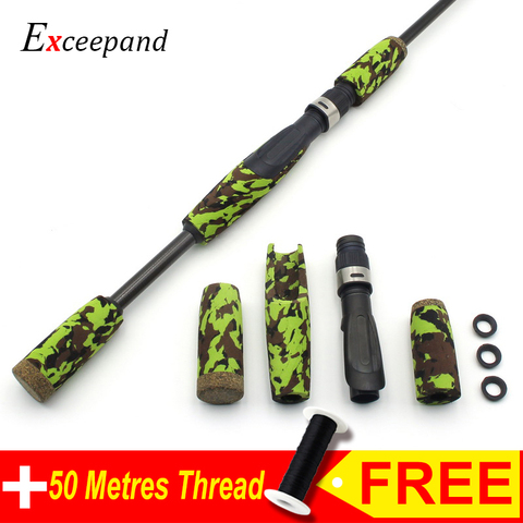 Exceepand CAMO Rod Building EVA Camouflage Spinning Fishing Rod Handle Grip and IPS Type Reel Seat Rod Repair ► Photo 1/6