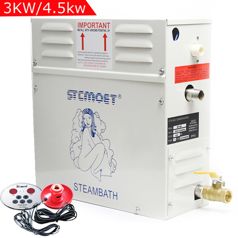 3KW 4.5KW Home use Steam machine 220v Steam generator Sauna Dry stream furnace Wet Steam Steamer digital controller ST-30 ► Photo 1/6