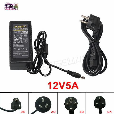 AC to DC 110V 220V to 12V 5V 24V 2A 3A 5A 7A 8A 10A 12V DC power adapter 24V LED Power Supply 5volt Transformer 12volts charger ► Photo 1/5