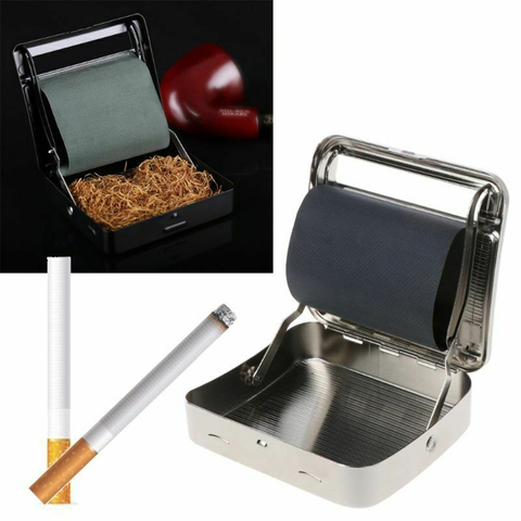Metal Rolling Machine Tobacco Cigarettes Case 70mm Manual Tobacco Roller Cigarette Rolling Machine For Smoking Erliao ► Photo 1/6