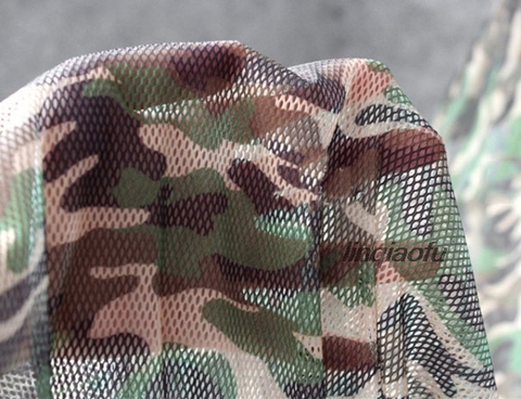 Hollow encryption mesh camouflage mesh fabric breathable sports perspective fashion jacket fabric ► Photo 1/1