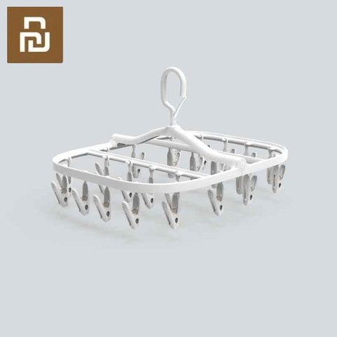 Xiaomi Quange Folding Multi-clip Drying Rack Portable Drying Rack for Socks Lingerie Plastic Clothes Pins ► Photo 1/6