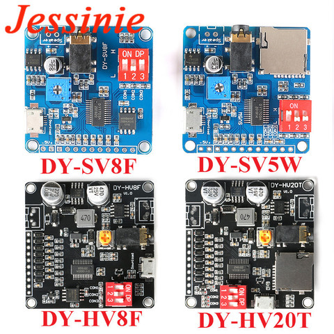 Voice Playback Module MP3 Music Player UART I/O Trigger Amplifier Board DY-SV17F DY-SV5W DY-SV8F DY-HV20T DY-HV8F For Arduino ► Photo 1/6