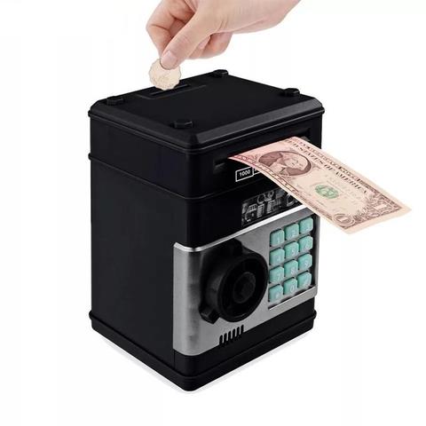 Electronic Piggy Bank ATM Password Money Box Cash Coins Saving Box ATM Bank Safe Box Automatic Deposit Banknote Christmas Gift ► Photo 1/6
