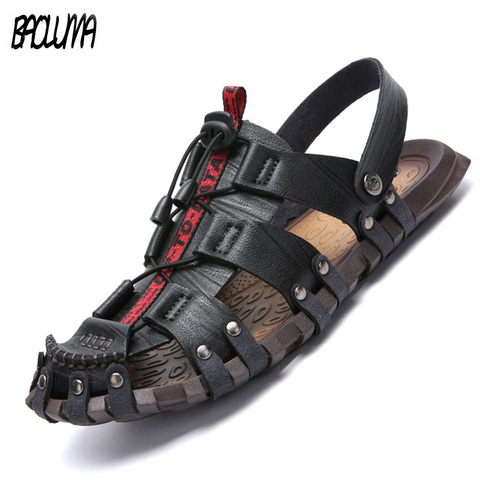 2022 Summer Men's Sandals Breathable Beach Outdoor Shoes Summer Roman Men Sandals High Quality Sandals Slippers Soft Bottom ► Photo 1/6