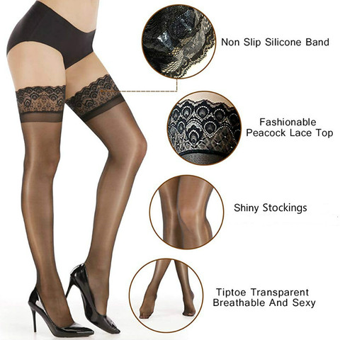 Silicone Anti-slip Mesh Tights