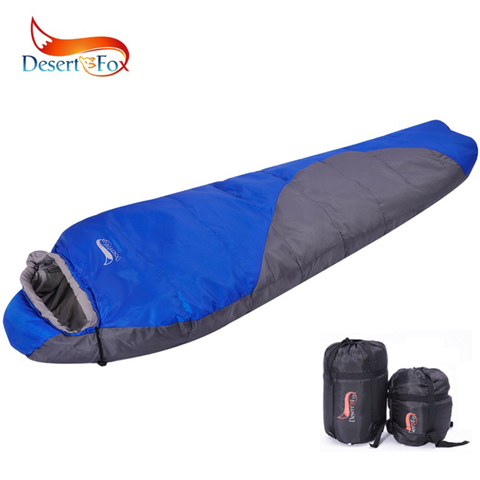 Desert&Fox Mummy Sleeping Bag Winter Cotton Warm Tourism Sleeping Bags with Compression Sack Wearable Blanket for Camping Hiking ► Photo 1/6