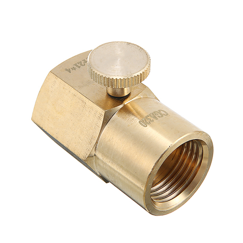 Brass CO2 Soda Bottle Cylinder Refill Connector Adaptor TR21-4 To CGA320 Connector Vales Joint For Filling Soda Bottle Cylinders ► Photo 1/6