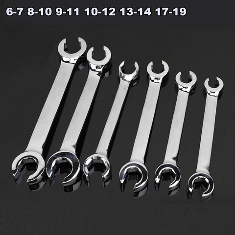 Nut Wrench Spanner Tool Set Brake Wrench For Car Repair pipe Allen Hexagon Wrenches Double Head Opening Crow'S-Foot Hand Tools ► Photo 1/6