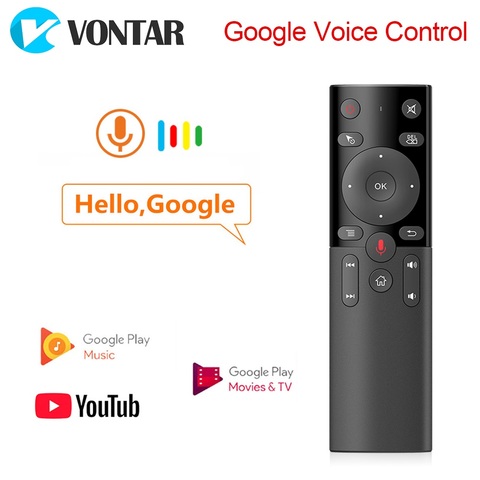 VONTAR H17 G20 Voice Remote Control 2.4G Wireless Air Mouse with IR Learning Microphone Gyroscope for Android TV Box Mini PC ► Photo 1/5