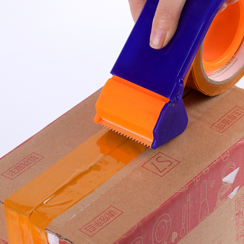 Sealing Packaging Parcel Plastic Roller 2 Width Tape Cutter Dispenser