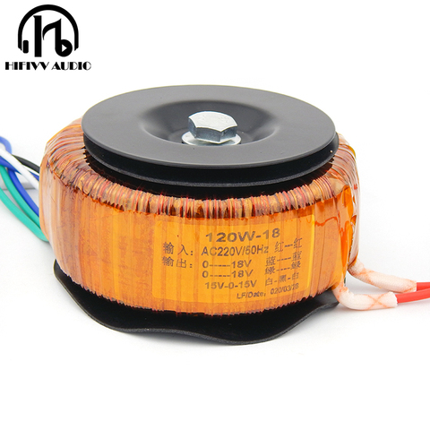 HIFI audio amp copper enamel wire toroidal transformer Ring transformer power amplifier transformer 120w Output 18V 22V ► Photo 1/6