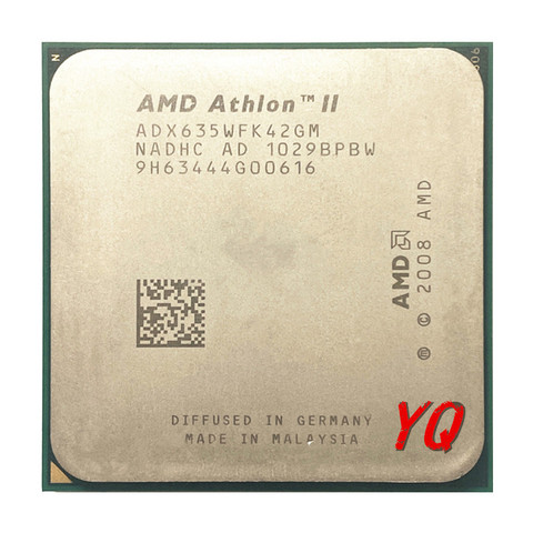 AMD Athlon II X4 635 2.9 GHz Quad-Core CPU Processor ADX635WFK42GI/ADX635WFK42GM Socket AM3 ► Photo 1/2