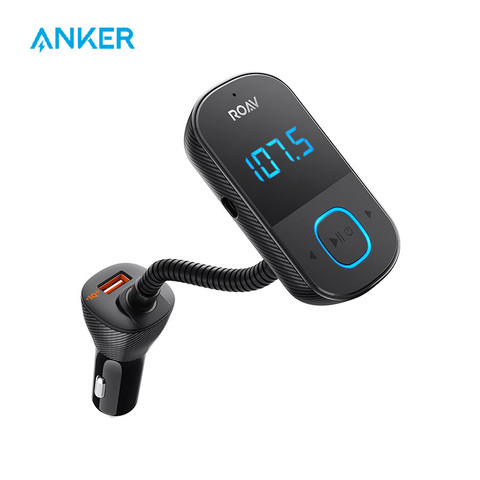 Anker Roav SmartCharge T1, Bluetooth FM Transmitter for Car, Audio Adapter  and Receiver with Big LED Display, PowerIQ 2.0 - Price history & Review, AliExpress Seller - ANKER Official Store