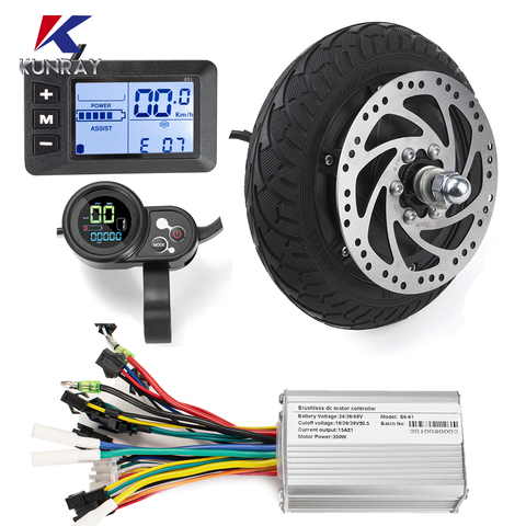 8 Inch Hub Motor Electric Scooter Dis Brake Brushless Motor 36V 48V 350W 500W Electric Scooter Brushless Conversion Wheel Kits ► Photo 1/6