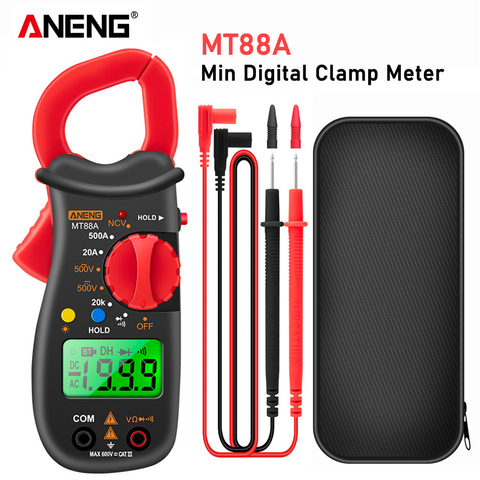 ANENG MT88A Clamp Meter Multimeter LCD Digital Universal Meter 1999 Counts Auto Range Handheld DC/AC Voltage Voltmeter ► Photo 1/1