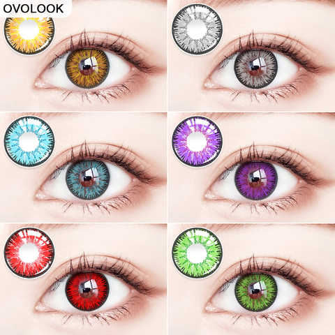 2pcs/ Pair Color Contact Lenses for Eyes Colored Cosmetic Soft Contacts Lens ► Photo 1/6