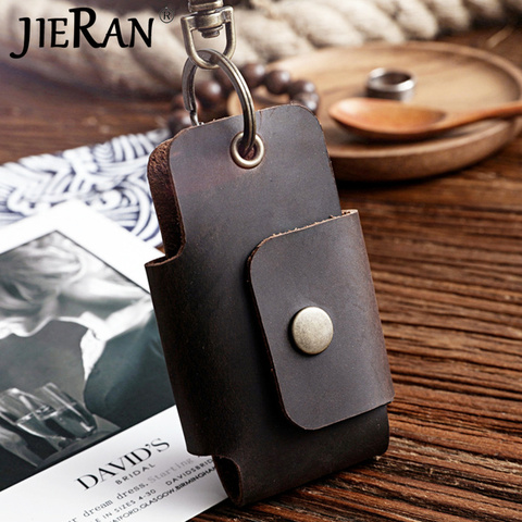 Leather Key Holder DIY Car Key Wallet Smart Keychain Key Organizer Unisex Solid Folder Keys Wallet Chain Purse Shape Housekeeper ► Photo 1/6