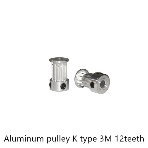 K type 12 teeth 3M Timing Pulley Bore 6mm 6.35mm for HTD belt used in linear  pulley 12Teeth 12T ► Photo 1/4