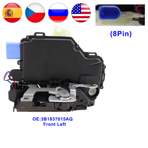 3B1837015AQ Door Lock Actuator Central Mechanism For VW T5 POLO Superb FABIA TRANSPORTER for Seat Ibiza (6L1) 2002-2009 Cordoba ► Photo 1/6