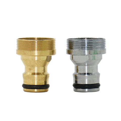 Silver Female 22 to M24 male Quick Connector Brass nipple Faucet adapter Garden tap Adapter 1pcs ► Photo 1/6