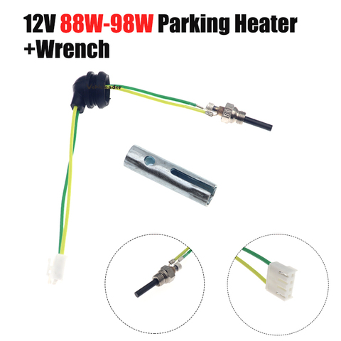 12V 88W-98W Car Auto Boat Parking Heater Ceramic Pin Glow Plug For Eberspacher D2 D4 D4S Air Diesel Parking Heater Part w/Wrench ► Photo 1/6