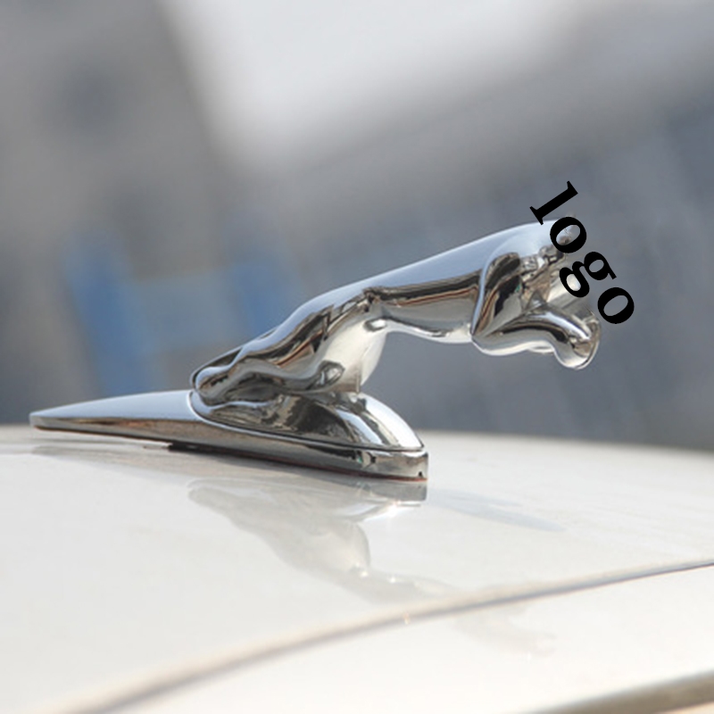 Silver Metal Side Emblem Badge Decal Sticker for Jaguar F-Type F-Pace XJ XF 