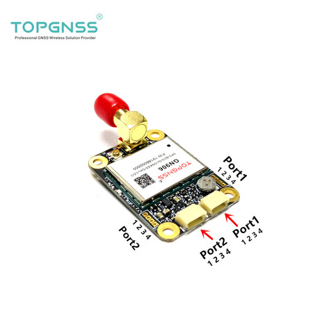 Designed with the ZED-F9P F9 module, the RTK high-precision GNSS receiver can be used as a base station and rove TOPGNSS TOP350 ► Photo 1/5