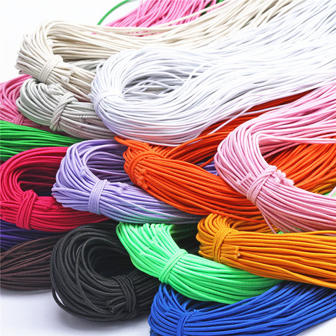 1mm Colorful High-Elastic Round Elastic Band Round Elastic Rope Rubber Band Elastic Line DIY Sewing Jewelry Accessories 8meters ► Photo 1/6