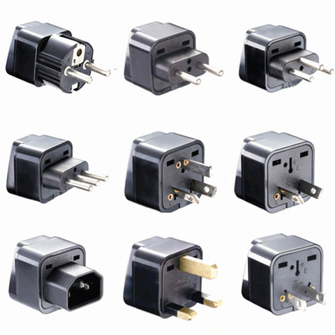 Universal Kr american european AU EU To US UK Power plug adapter USA Israel  Brazil Travel