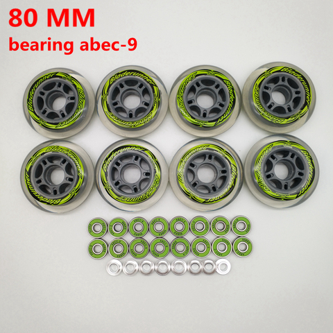 Free shipping 80mm roller wheel skate wheel inline skate wheel 80 mm  78 A 82 A ► Photo 1/6
