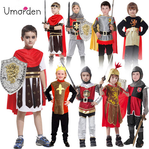 Umorden Halloween Easter Party Kids Children Ancient Roman Greece Greek Warrior Soldier Gladiator Costume Costumes for Boy Boys ► Photo 1/6