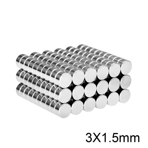 100~10000pcs 3x1.5 mm Powerful Magnets 3mm x 1.5mm Permanent Small Round  Magnet 3x1.5mm Thin Neodymium Magnet Super Strong 3*1.5 - Price history &  Review, AliExpress Seller - SM-Tong Store