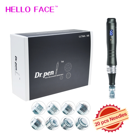 Original Dr pen M8 With 22 pcs Cartridges Professional Derma Pen Wireless Microneedle Home Use Beauty Machine Facial Care Kit ► Photo 1/6