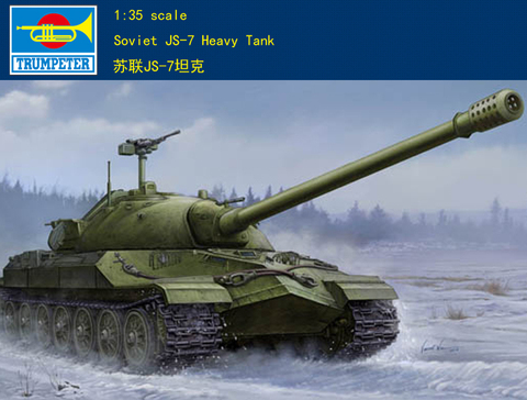 Trumpeter model 05586 1/35 Soviet JS-7 Heavy Tank Object 206 plastic model kit ► Photo 1/1