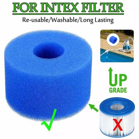 Swimming Pool Filter Foam Reusable Sponge Cartridge Suitable Bubble Jetted Pure SPA For Intex S1 Type Filter Pool Accessories ► Photo 1/6