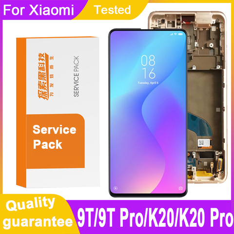 100% Tested 6.39'' OLED Display With Frame For Xiaomi Mi 9T Pro LCD Touch Screen Digitizer Assembly For Redmi K20 Pro LCD Screen ► Photo 1/6